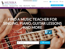Tablet Screenshot of musikalessons.com